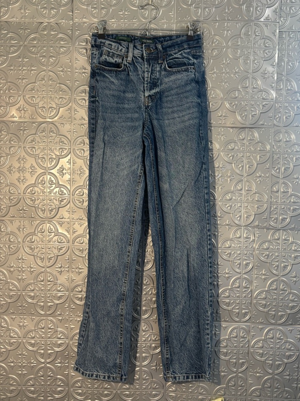Wild Fable High Rise Straight Women’s Juniors Blue Jeans Butterfly Buttons 00